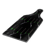 Wijnflessen Zwart Glas Snijplank Paddle (Hoek)