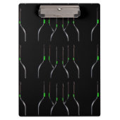 Wijnflessen Zwart Klembord (Voorkant)