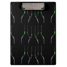 Wijnflessen Zwart Klembord