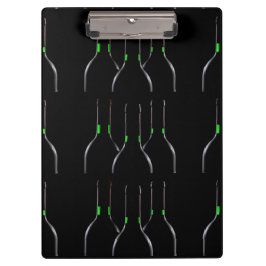 Wijnflessen Zwart Klembord