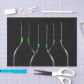 Wijnflessen zwart weefsel papier (Craft)
