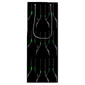 Wijnflessen Zwarte Wijn Gift Bag Wijn Cadeautas (Voorkant)