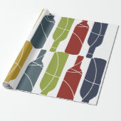 Wijnflessenpakpapier Cadeaupapier (Uitgerold)