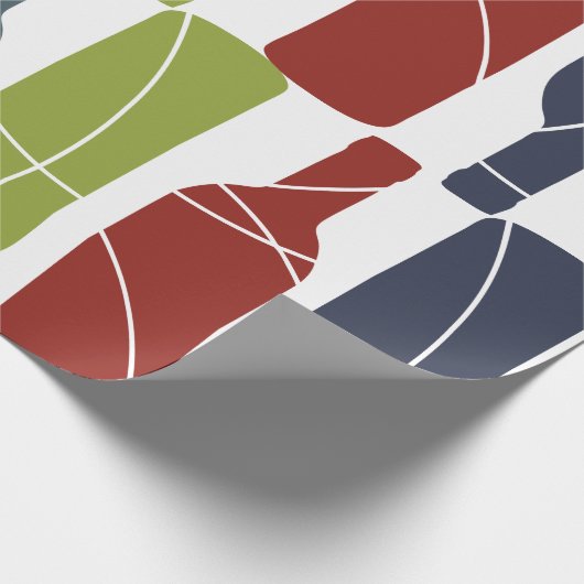 Wijnflessenpakpapier Cadeaupapier (Hoek)