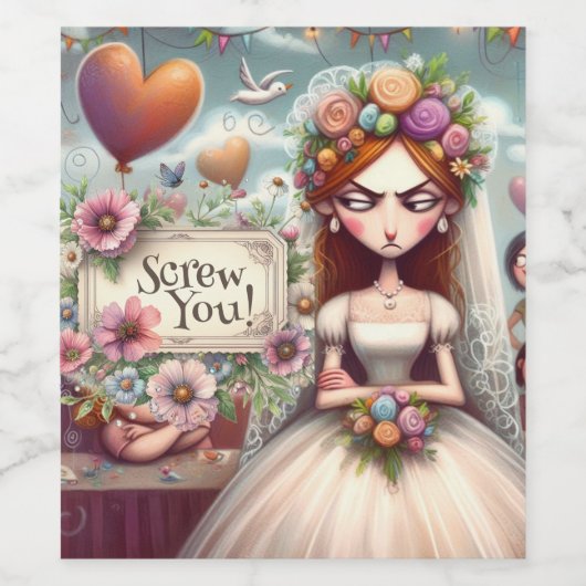 Wijnflessticker Wijn Etiket (Enkel label)