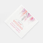 Wijnfloreel koraal oranje roze bruinbruinservetten servet (Hoek)