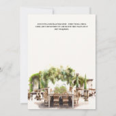 Wijngaard al fresco dineren luxe diner wijn kaart (Achterkant)