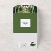 Wijngaard al fresco strijklichten fine dining chic all in one uitnodiging (Buitenkant)