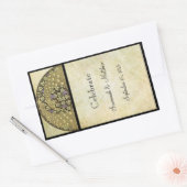  wijngaard Arch Anrt Nourveau Peacock Rechthoekige Sticker (Envelop)