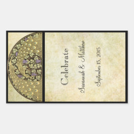 wijngaard Arch Anrt Nourveau Peacock Rechthoekige Sticker