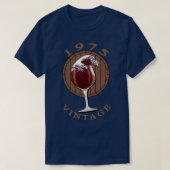 Wijngaard Birthday 1975  T-shirt (Design voorkant)