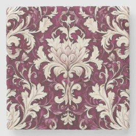  wijngaard: Bourgogne & Cream Stone Onderzetters