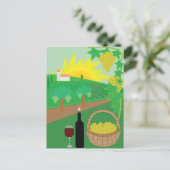 Wijngaard Briefkaart (Staand voorkant)