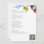 Wijngaard bruiloft alles in één sjabloon kaart (Achterkant)