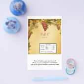 Wijngaard Bruiloft Grote Hershey's Wrapper Flyer (Enkel)