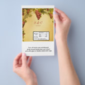 Wijngaard Bruiloft Grote Hershey's Wrapper Flyer (Hand)