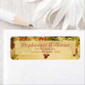 Wijngaard Bruiloft retour adreslabel Etiket (Insitu)