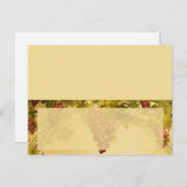 Wijngaard Bruiloft Schriftelijke Plaats Kaart (Voorkant / Achterkant)