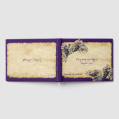 Wijngaard Bruiloft Waterverf Druiven op Rustiek Pa Gastenboek (Volledig)