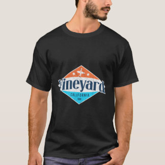 Wijngaard Californië Strand Vlag Surf Ca T-shirt