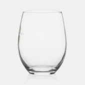 Wijngaard Druiven Aangepaste Steeloze Wijn Glas (Links)