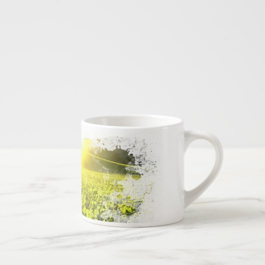 ~* Wijngaard Druiven Toscaanse zonsondergang Itali Espresso Kop (Rechts)