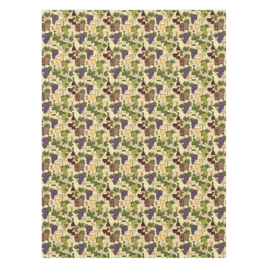 wijngaard druivenwijn met patroon tafelkleed (Voorkant)