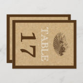 wijngaard en kurk trouwtafel nummer briefkaart (Voorkant / Achterkant)