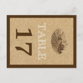 wijngaard en kurk trouwtafel nummer briefkaart (Voorkant)