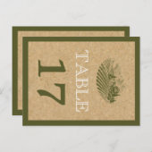  wijngaard en kurk trouwtafel nummer briefkaart (Voorkant / Achterkant)