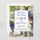 Wijngaard Evenementen Wijnproeverij Feest Uitnodiging Briefkaart (Voorkant / Achterkant)