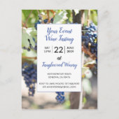 Wijngaard Evenementen Wijnproeverij Feest Uitnodiging Briefkaart (Voorkant)