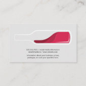 Wijngaard | Flespatroon voor wijn Visitekaartje (Achterkant)