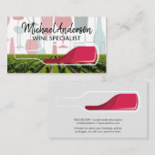 Wijngaard | Flespatroon voor wijn Visitekaartje (Voorkant / Achterkant)