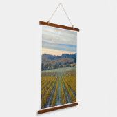 Wijngaard Grapevines in de herfst Hangend Wandkleed (Gebogen)