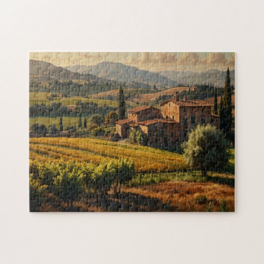 Wijngaard in Italië Legpuzzel (Horizontaal)