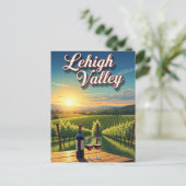 Wijngaard in Lehigh Valley Pennsylvania Reizen Briefkaart (Staand voorkant)