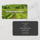Wijngaard op reis visitekaartje (Voorkant / Achterkant)