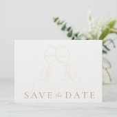 Wijngaard Outdoor Wedding Foto Save the Date (Staand voorkant)