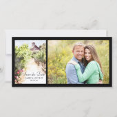 Wijngaard Rode Schuur Waterverf Bruiloft Save the Save The Date (Voorkant)