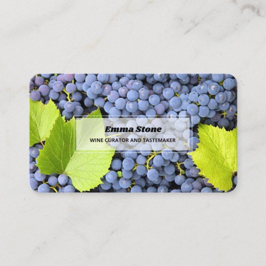 Wijngaard Sommelier Visitekaartje (Voorkant)