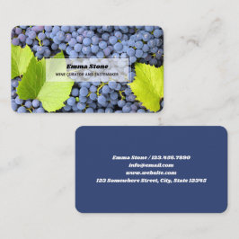 Wijngaard Sommelier Visitekaartje