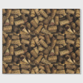 Wijngaard stapel van wijnbereiding wijn fles kurke cadeaupapier (Vlak)