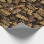 Wijngaard stapel van wijnbereiding wijn fles kurke cadeaupapier (Hoek)