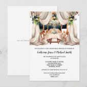 Wijngaard Toscaanse Italiaans fine dining waterver Kaart (Voorkant / Achterkant)