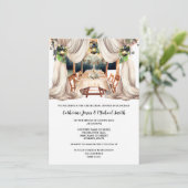 Wijngaard Toscaanse Italiaans fine dining waterver Kaart (Staand voorkant)