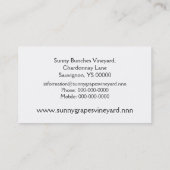 wijngaard van roos visitekaartje (Achterkant)