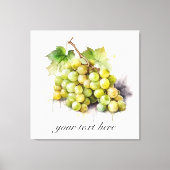 Wijngaard Waterverf Druiven, custom Canvas Afdruk (Voorkant)