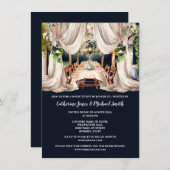 Wijngaard wijn boerderij al fresco dineren gordijn kaart (Voorkant / Achterkant)