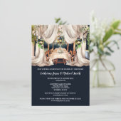 Wijngaard wijn boerderij al fresco dineren gordijn kaart (Staand voorkant)